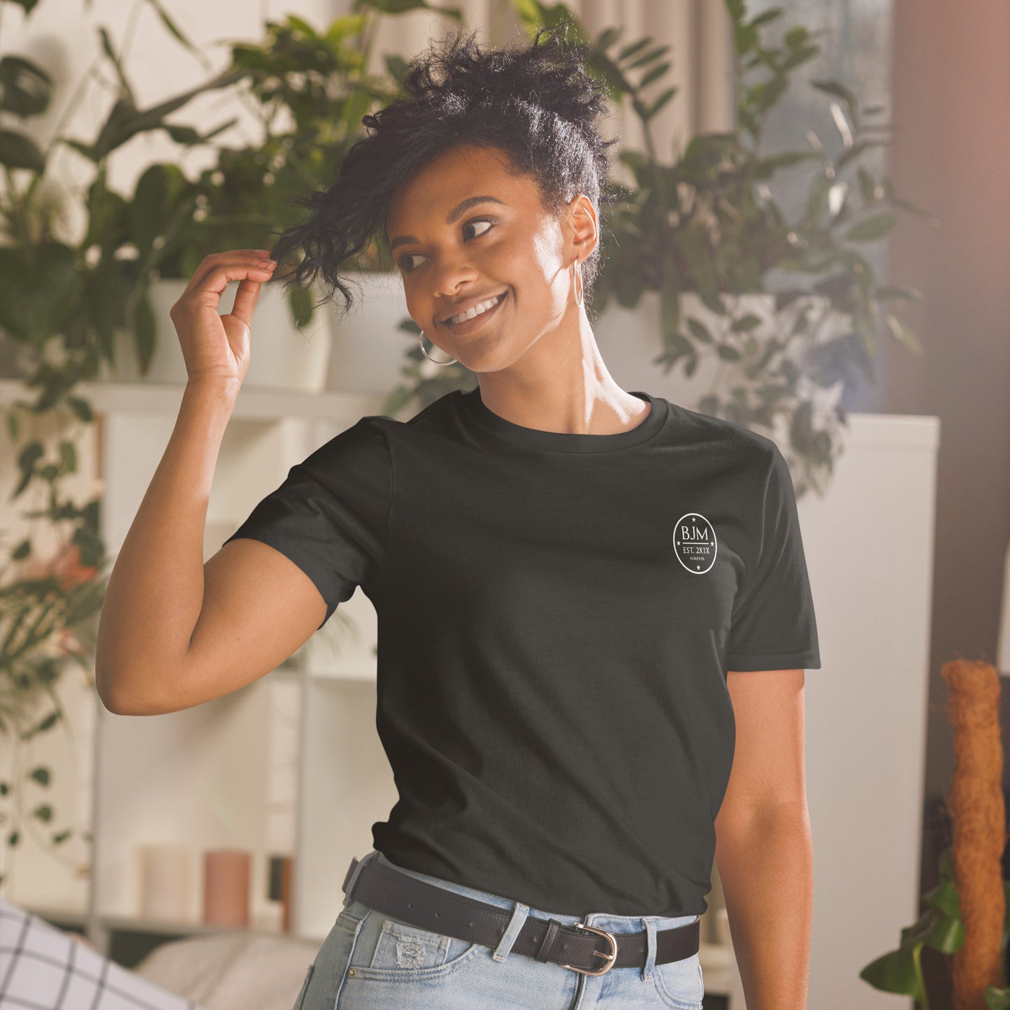 Round BJM Logo Short-Sleeve Unisex T-Shirt