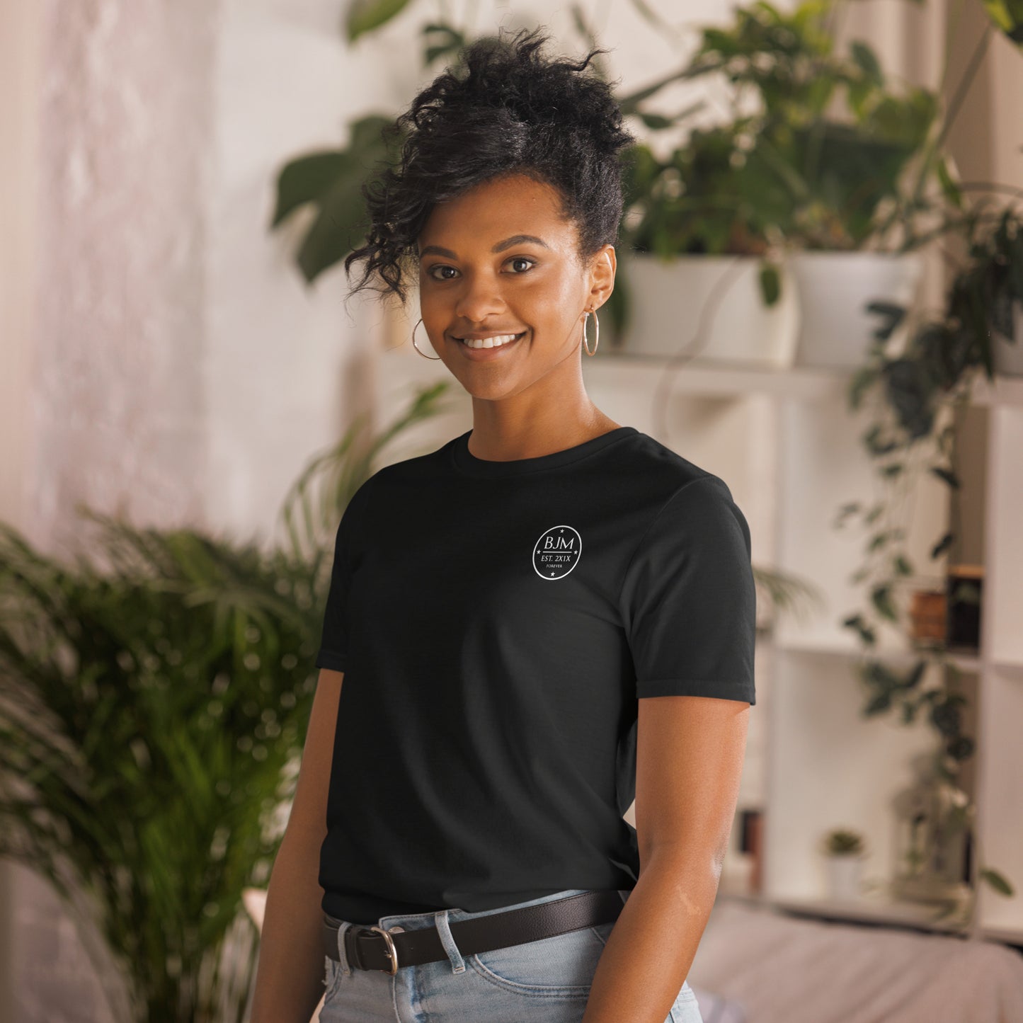 Round BJM Logo Short-Sleeve Unisex T-Shirt