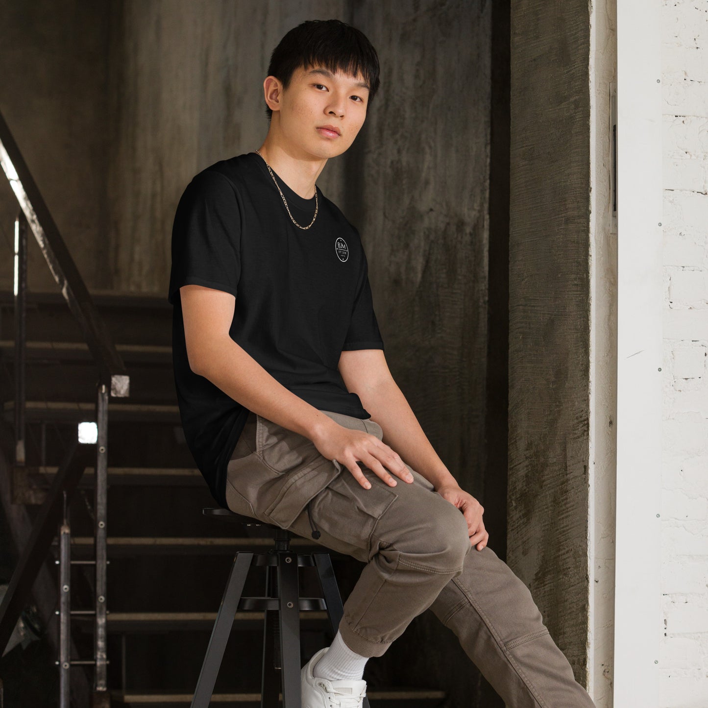 Round BJM Logo Short-Sleeve Unisex T-Shirt